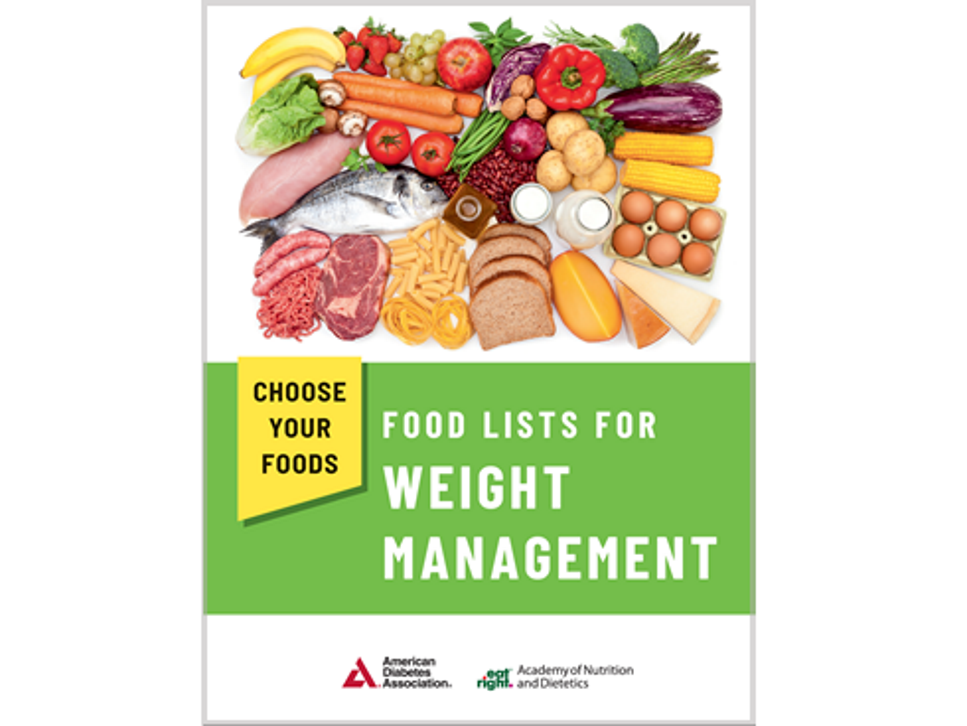 Choose Your Foods: Food Lists for Weight Management