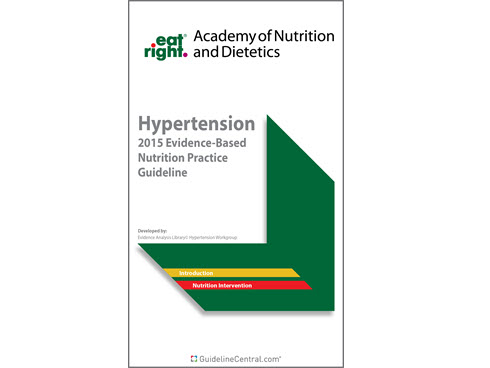 Hypertension: Evidence-Based Nutrition Practice Guidelines Quick Reference Tool