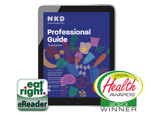 National Kidney Diet Professional Guide and Handouts, 3rd Ed. Cover