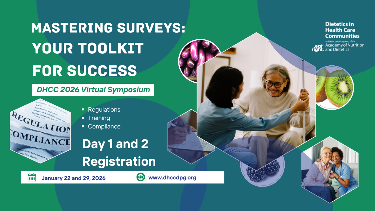 DHCC Virtual Symposium 2026 - Day 1 and 2 Registration. January 22 and 29, 2026. Mastering Surveys: Your Toolkit for Success. Regulations. Training. Compliance.