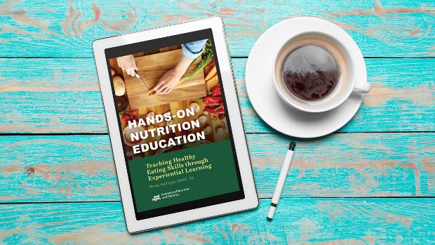 Hands-On Nutrition Education: Teaching Healthy Eating Skills Through Experiential Learning on a tablet screen, with the tablet lying on a desk.