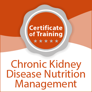 Chronic Kidney Disease Nutrition Management Certificate of Training